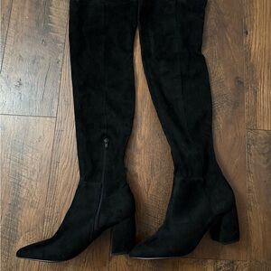 Steve Madden Black Over the Knee Boots